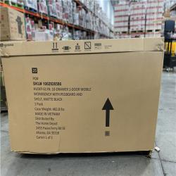 DALLAS LOCATION- AS-IS HUSKY 61 in. W x 26 in. D Heavy Duty 10-Drawer 1-Door Mobile Workbench