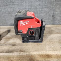 HOUSTON LOCATION - AS-IS Milwaukee Green 125 Ft. Cross Line and Plumb Points Laser Level Kit