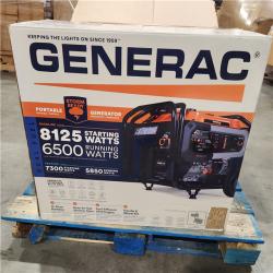Dallas Location - As-Is Generac 8125 / 6500-Watt Gasoline Powered Portable Generator