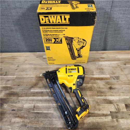 HOUSTON LOCATION - AS-IS DEWALT  Cordless 20V MAX XR Angled Finish Nailer (Tool Only)