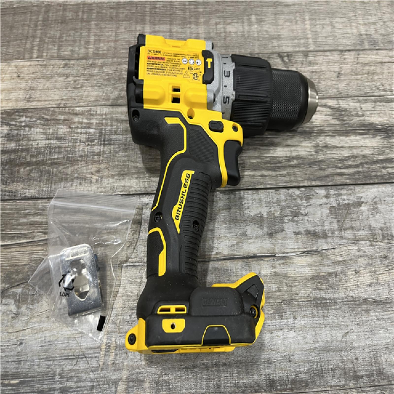 AS-IS DEWALT 20V XR Brushless Cordless 1/2 in. Hammer Drill (Tool-Only)