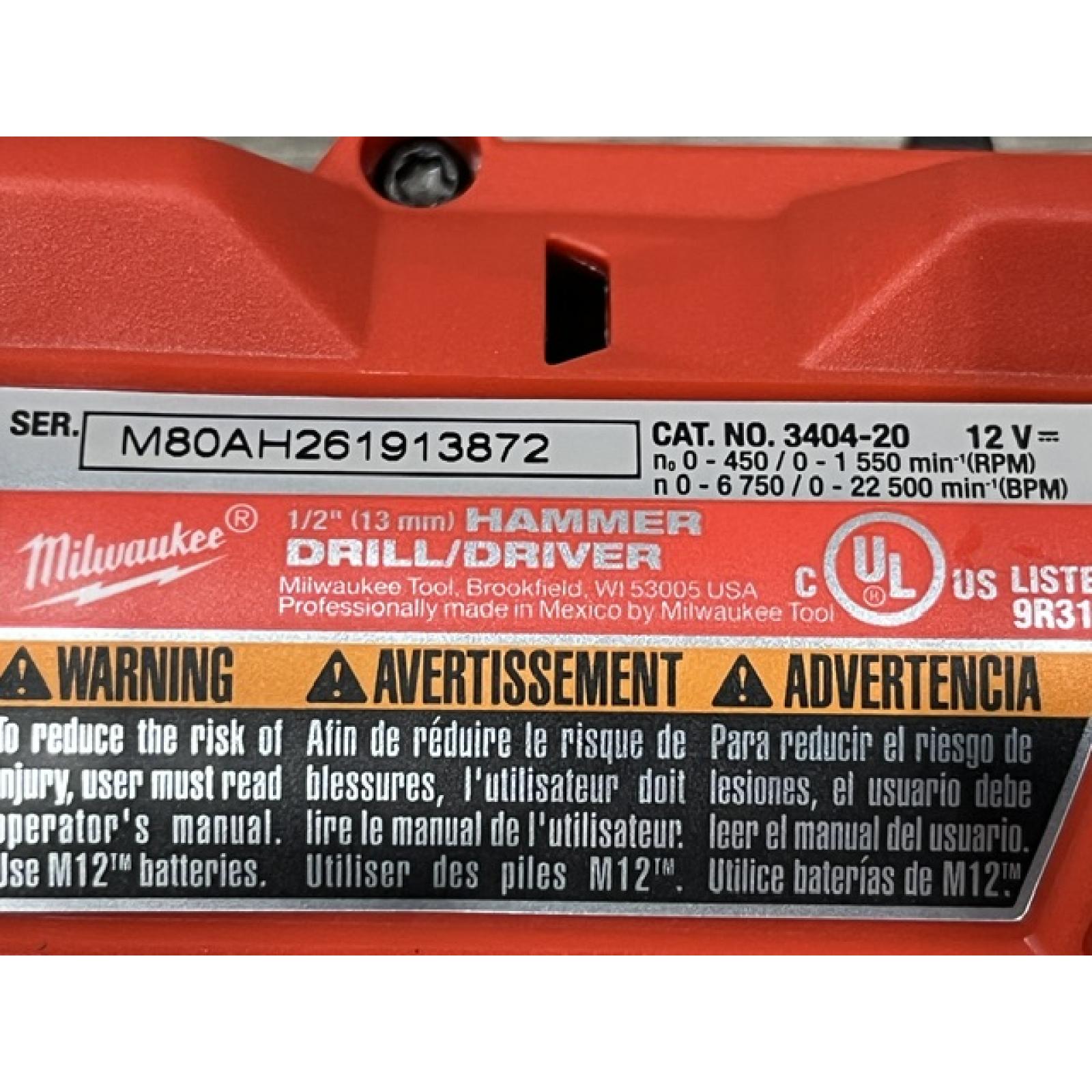 AS-IS Milwaukee FUEL 12-Volt Lithium-Ion Brushless Cordless Hammer Drill and Impact Driver Combo Kit