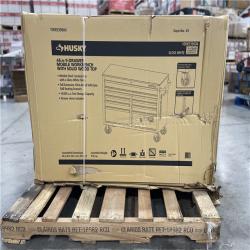 DALLAS LOCATION- AS-IS HUSKY 46IN 9 DRAWER WORKBENCH GLOSS WHITE