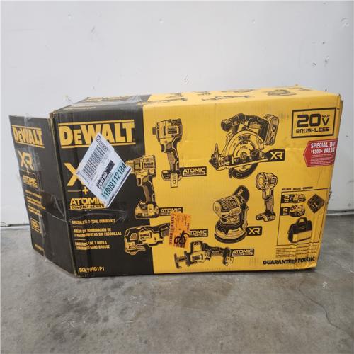 Phoenix Location NEW DEWALT 20-Volt MAX Lithium-Ion Cordless 7-Tool Combo Kit with 2.0 Ah Battery, 5.0 Ah Battery and Charger