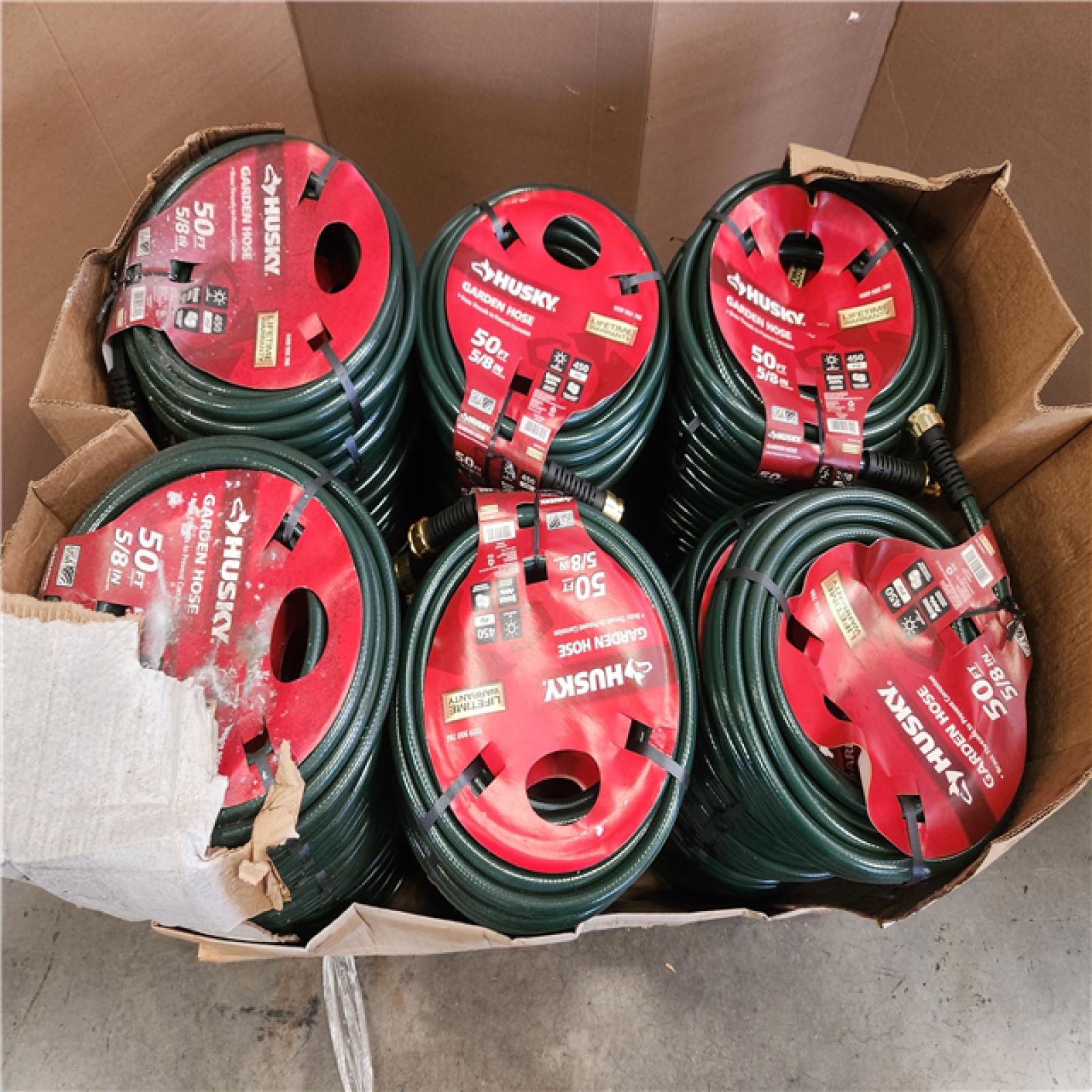 Phoenix NEW Husky 5/8 in. x 50 ft. Heavy-Duty Hose Pallet (56-Hoses)