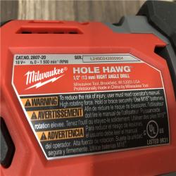 AS-IS Milwaukee FUEL GEN II 18V Lithium-Ion Brushless Cordless 1/2 in. Hole Hawg Right Angle Drill (Tool-Only)