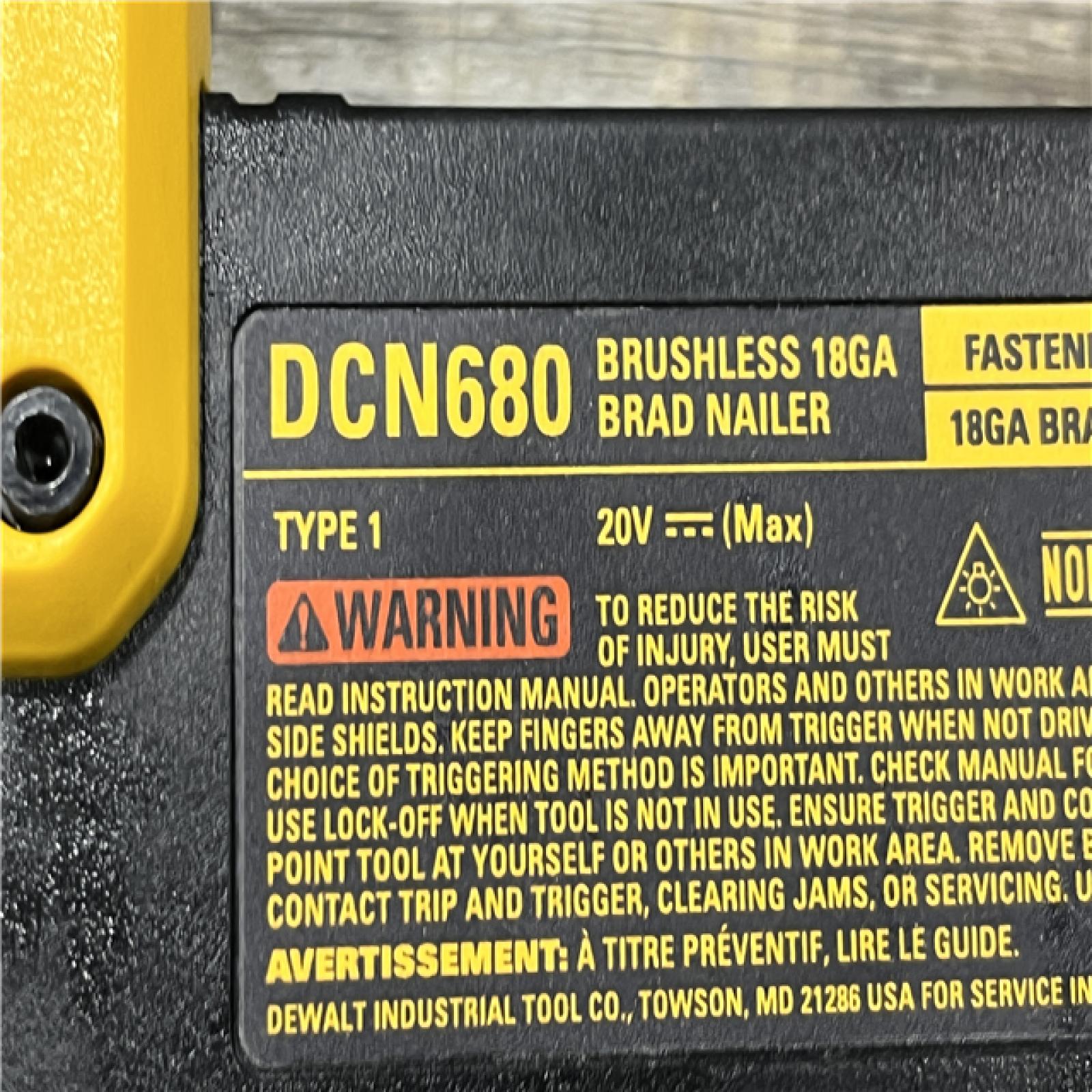 AS-IS DEWALT 20V MAX XR Lithium-Ion Electric Cordless 18-Gauge Brad Nailer (Tool Only)