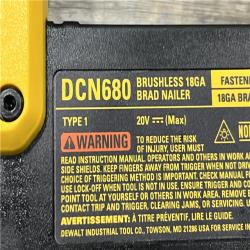 AS-IS DEWALT 20V MAX XR Lithium-Ion Electric Cordless 18-Gauge Brad Nailer (Tool Only)