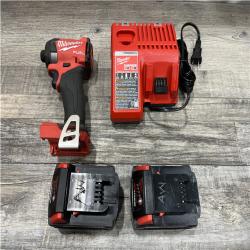 AS-IS Milwaukee FUEL 18V Lithium-Ion Brushless Cordless 1/4 in. Hex Impact Driver Kit