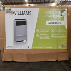 Phoenix NEW Williams Direct-Vent Gravity Wall Heater 14 000 BTUH  65% AFUE  Natural Gas Furnace