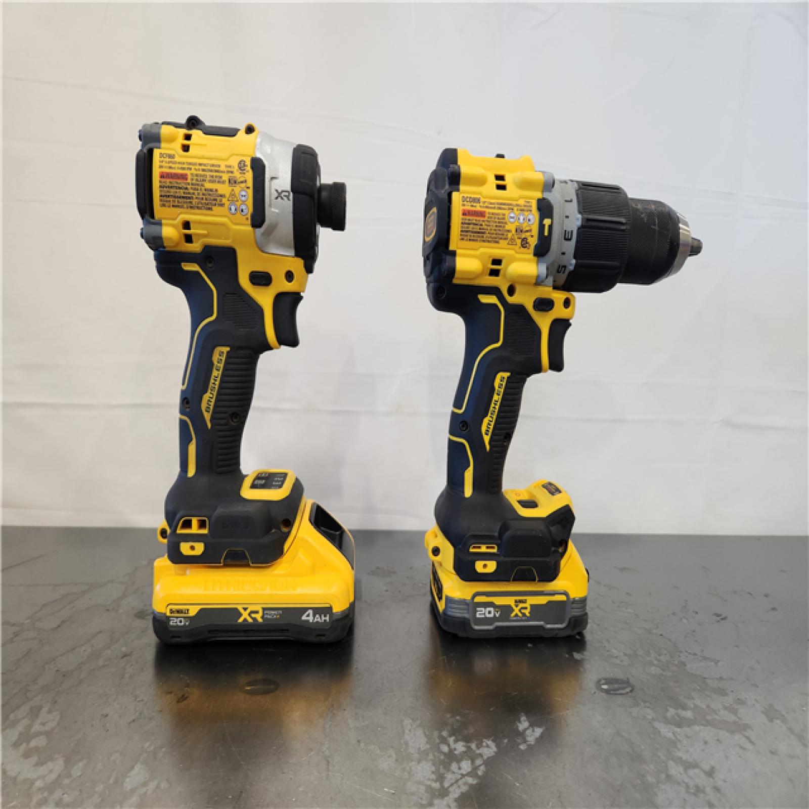 AS-IS- DEWALT 20V XR Lithium-Ion Cordless 2-Tool Combo Kit