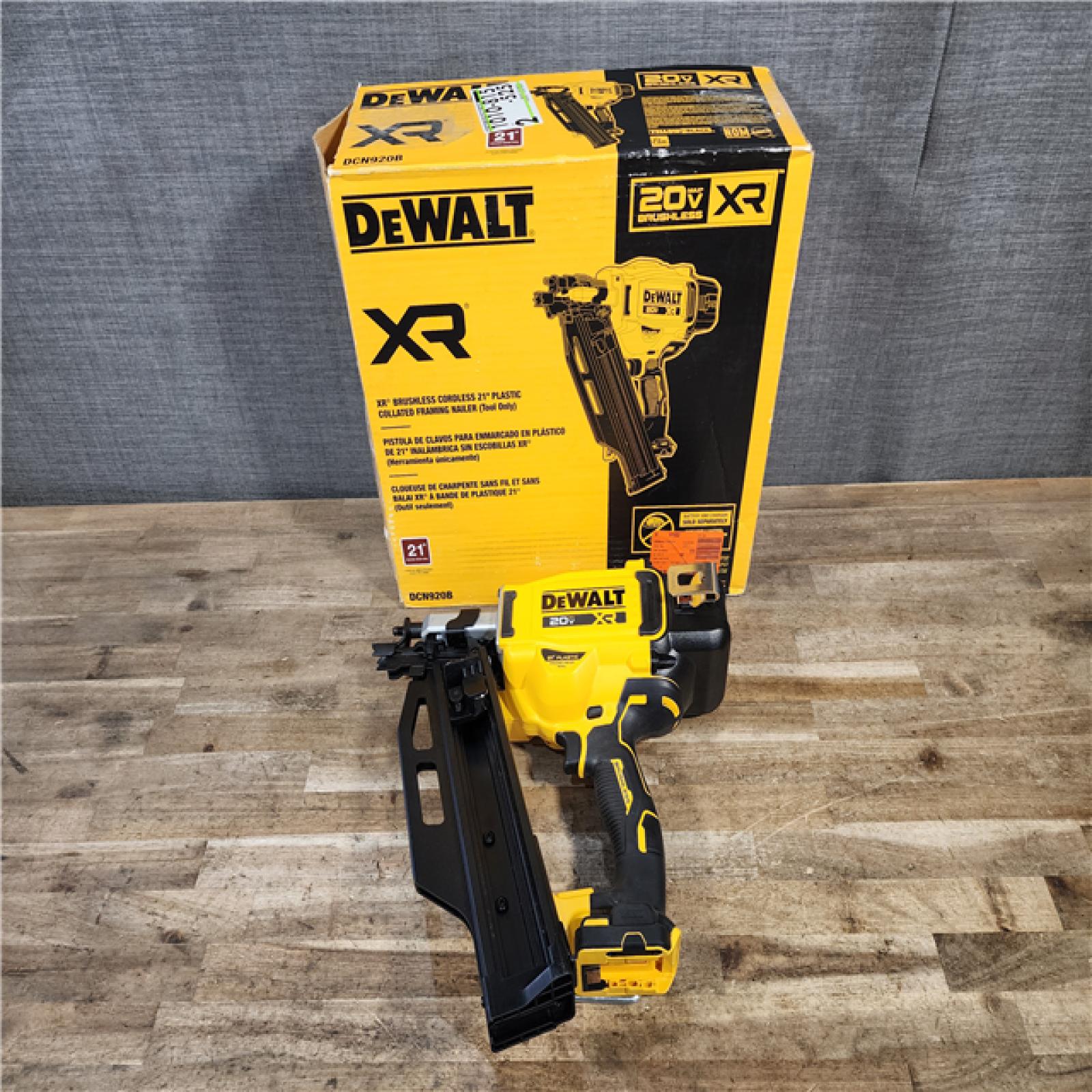 HOUSTON LOCATION - AS-IS DEWALT 20-Volt 21° Cordless Framing Nailer (Tool-Only)