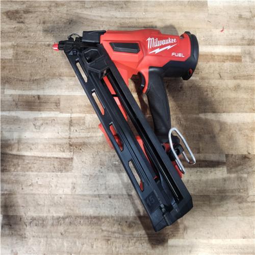 Houston Location AS-IS Milwaukee FUEL 18V Lithium-Ion Brushless Cordless Gen II 15-Gauge Angled Nailer (Tool-Only)