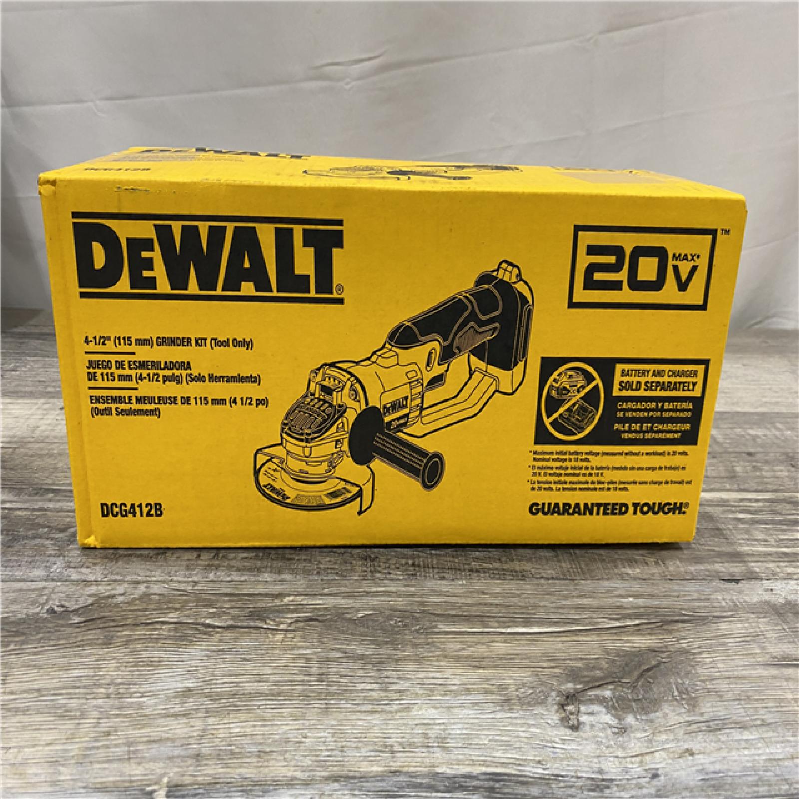 NEW - DEWALT 20V MAX Cordless 4.5 in. - 5 in. Angle Grinder (Tool Only)