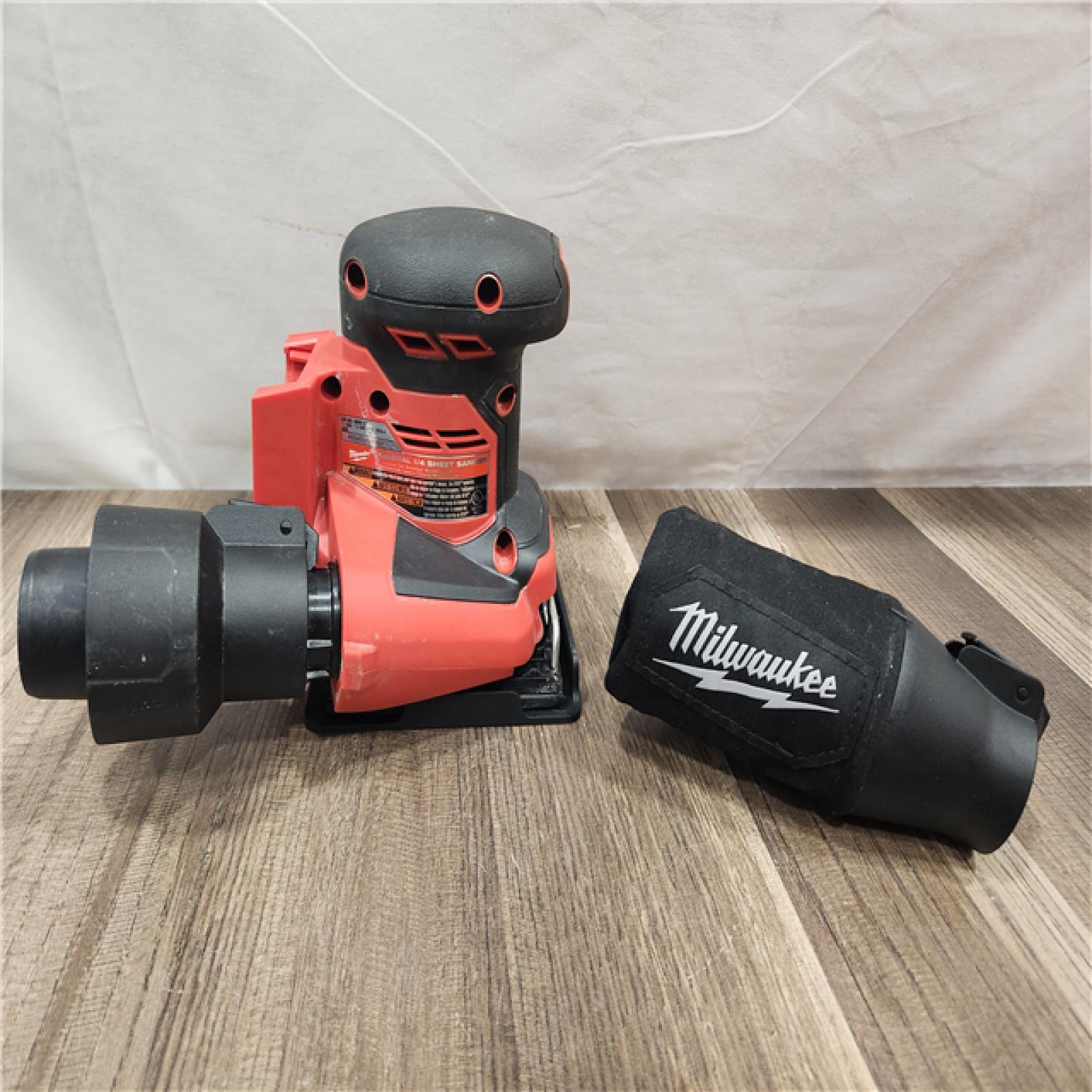 AS-IS- Milwaukee 1/4 in. Sheet Sander (Tool-Only)