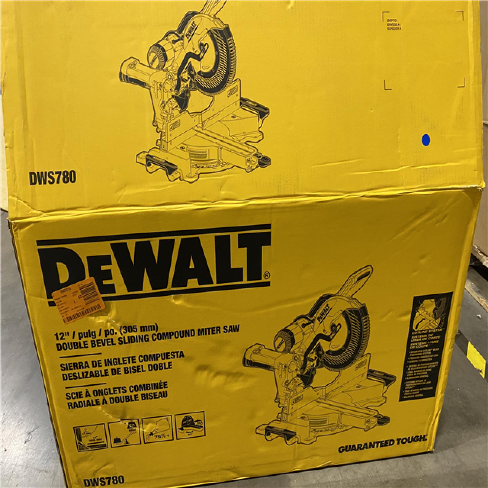 As-Is -DEWALT 15 Amp Corded 12 in. Double Bevel Sliding Compound Miter Saw
