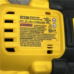 AS-IS DEWALT FLEXVOLT 60V MAX Cordless Brushless Reciprocating Saw (Tool Only)