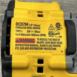 AS-IS DEWALT Atomic 20V Lithium-Ion Cordless Compact 1/2 in. Drill/Driver Kit