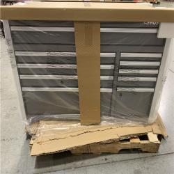 DALLAS LOCATION -AS-IS  HUSKY 52IN 10 DRAWER WORKBENCH - GLOSS GRAY