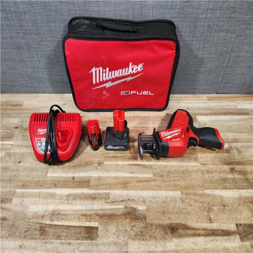 HOUSTON LOCATION - AS - IS Milwaukee FUEL 12V Lithium-Ion Brushless Cordless HACKZALL Reciprocating Saw COMBO KIT