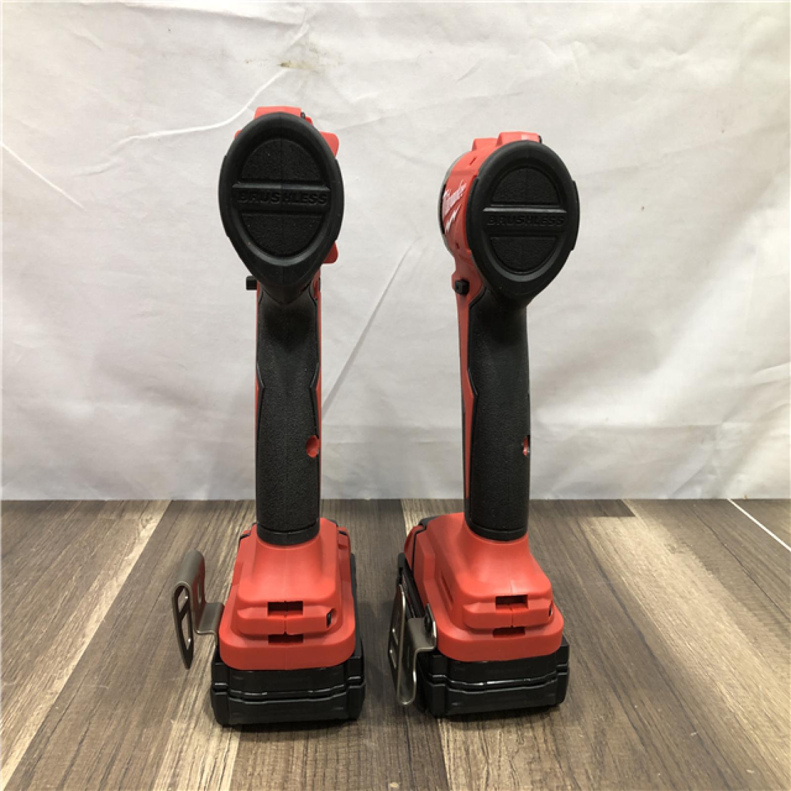 AS-IS Milwaukee 18V Lithium-Ion Brushless Cordless Compact Drill/Impact Combo Kit