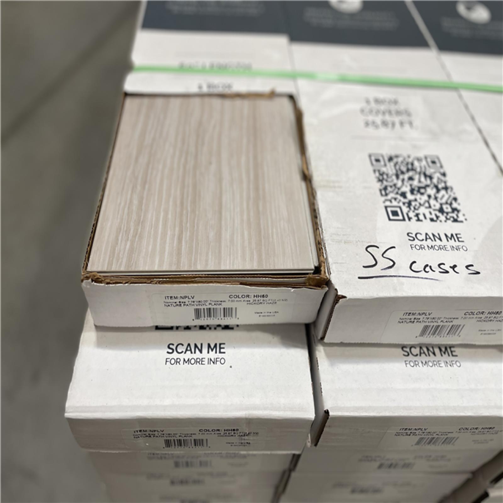 DALLAS LOCATION - NATURE PATH VINYL HIKORY HAZE PALLET-(55 CASES)