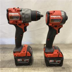 AS-IS Milwaukee FUEL 18V Lithium-Ion Brushless Cordless Hammer Drill and Impact Driver Combo Kit