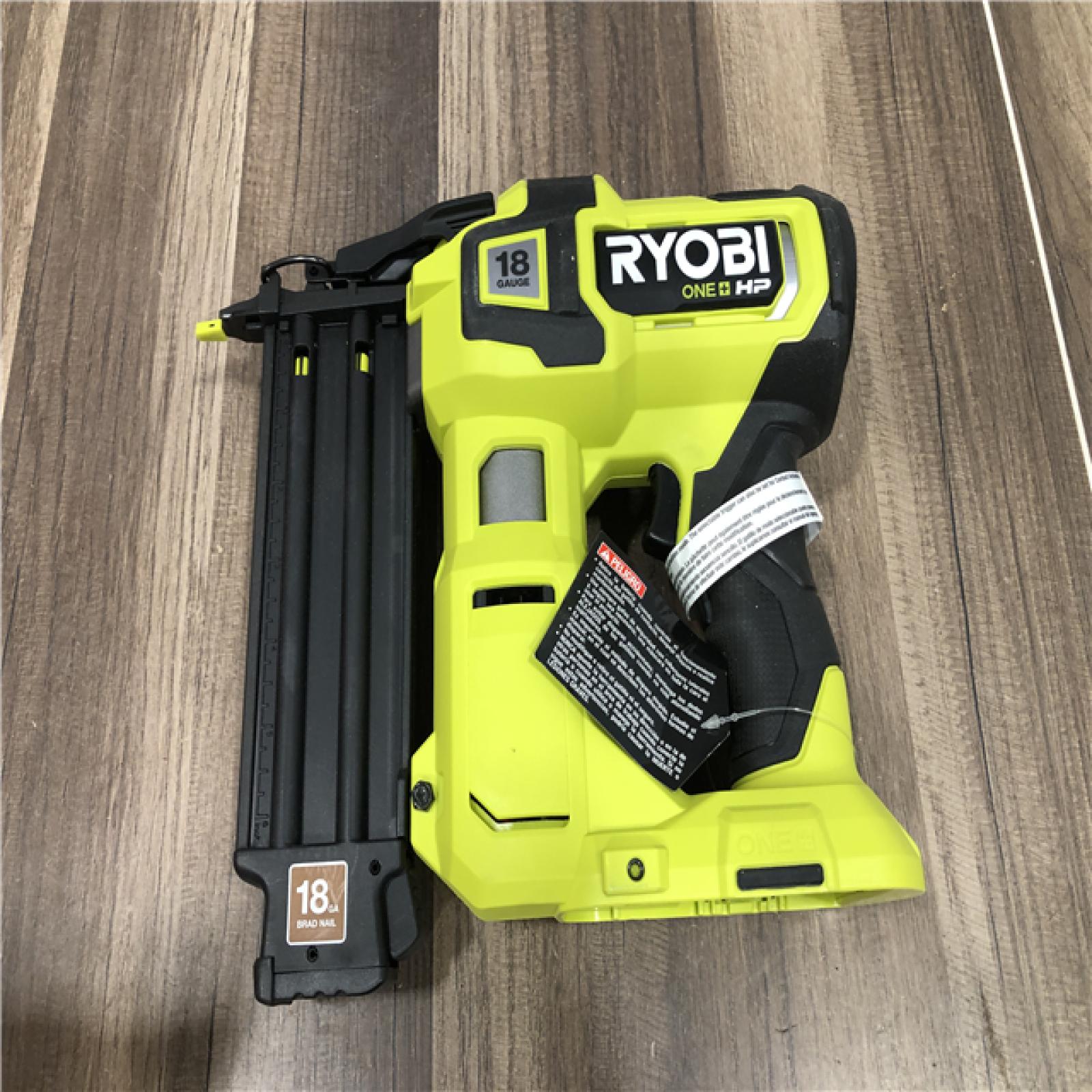 AS-IS RYOBI ONE+ HP 18V 18-Gauge Brushless Cordless AirStrike Brad Nailer (Tool Only)