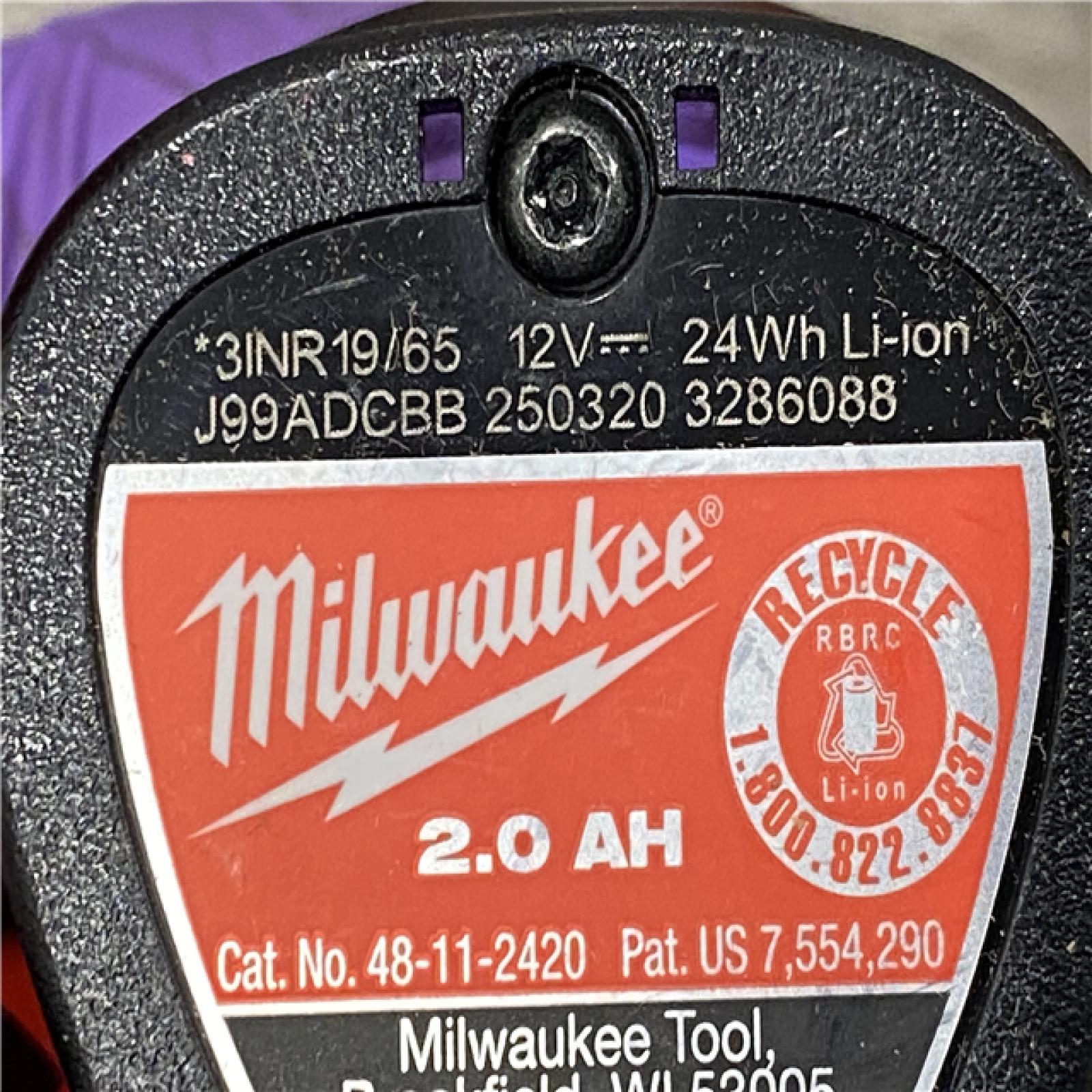 AS-IS Milwaukee FUEL 12V Lithium-Ion Brushless Cordless High Speed 3/8 in. Ratchet Kit