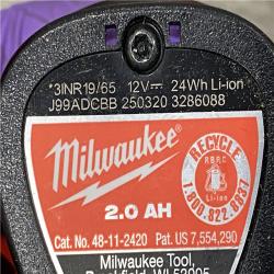 AS-IS Milwaukee FUEL 12V Lithium-Ion Brushless Cordless High Speed 3/8 in. Ratchet Kit