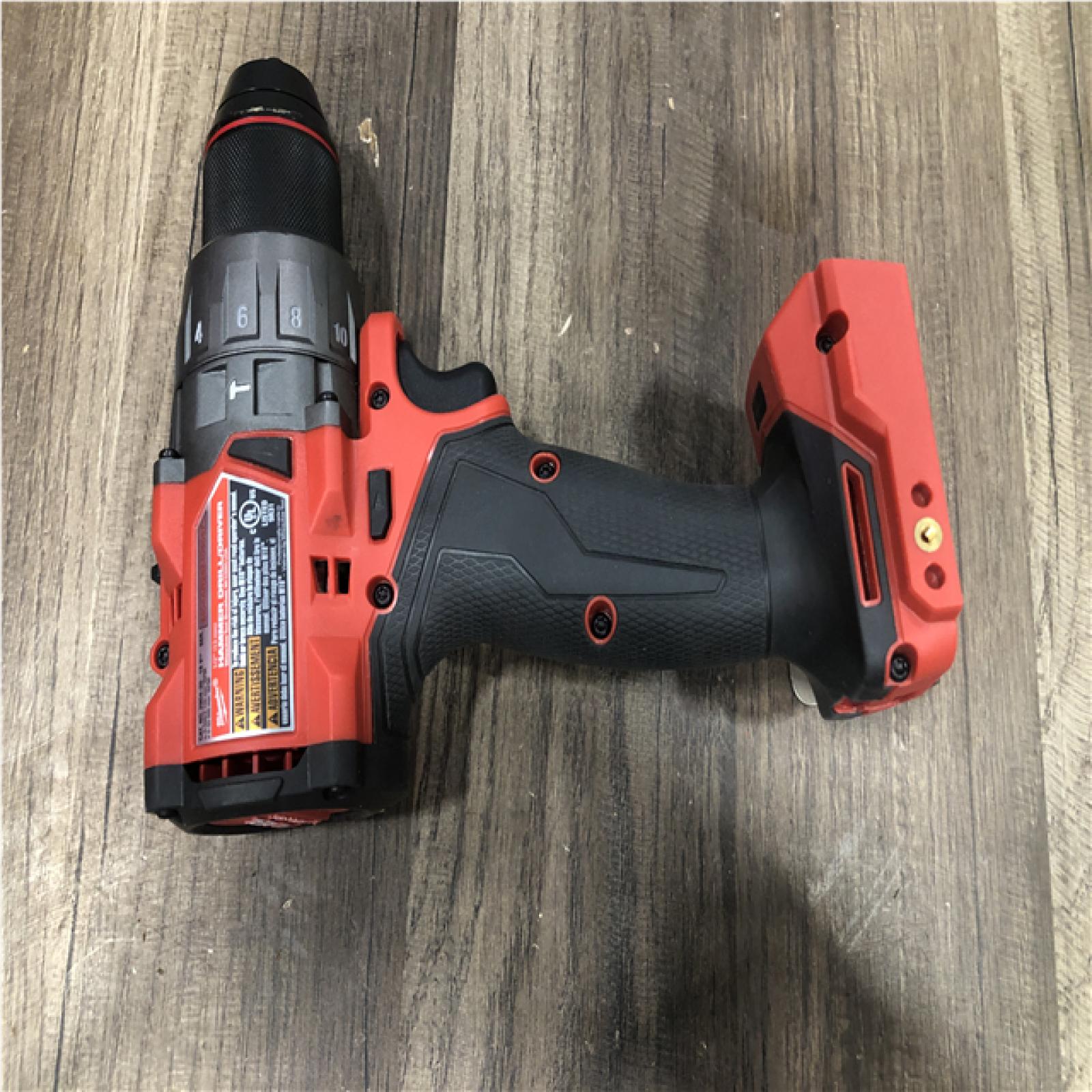 AS-IS Milwaukee FUEL 18V Lithium-Ion Brushless Cordless 1/2 in. Hammer Drill Driver Kit