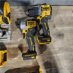 HOUSTON LOCATION - AS-IS DEWALT 20-Volt XR Lithium-Ion 6-Tool Cordless Combo Kit with (2) 5.0 Ah Battery Packs and Charger