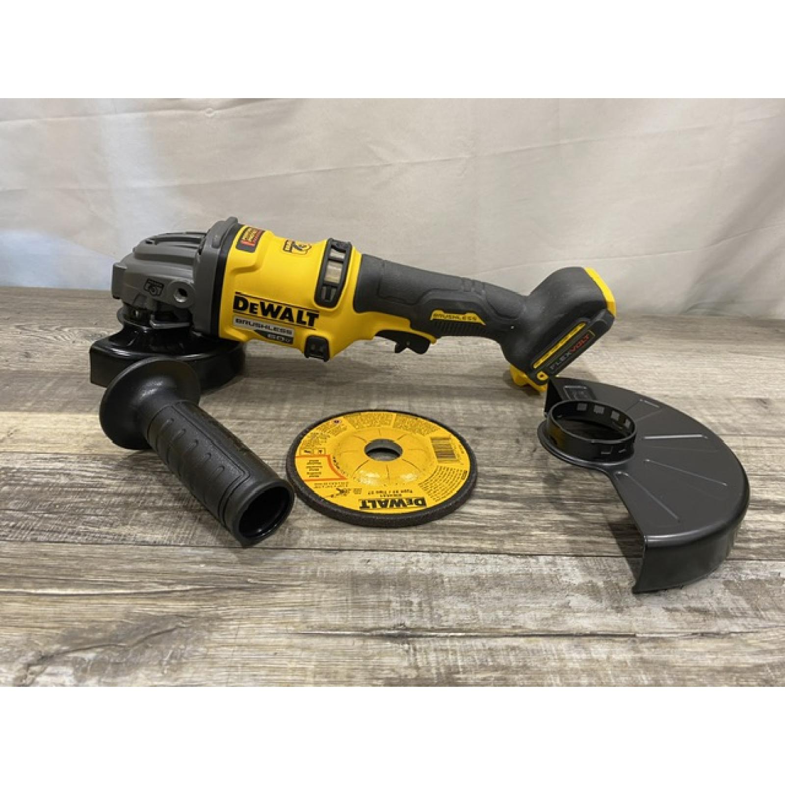 AS-IS DEWALT FLEXVOLT 60V MAX Cordless Brushless 4.5 in. to 6 in. Small Angle Grinder with Kickback Brake (Tool Only)