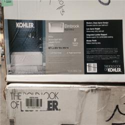 Phoenix AS-IS 2 KOHLER Elmbrook 60 in. x 30.25 in. Soaking Bathtub with Right-Hand Drain in White