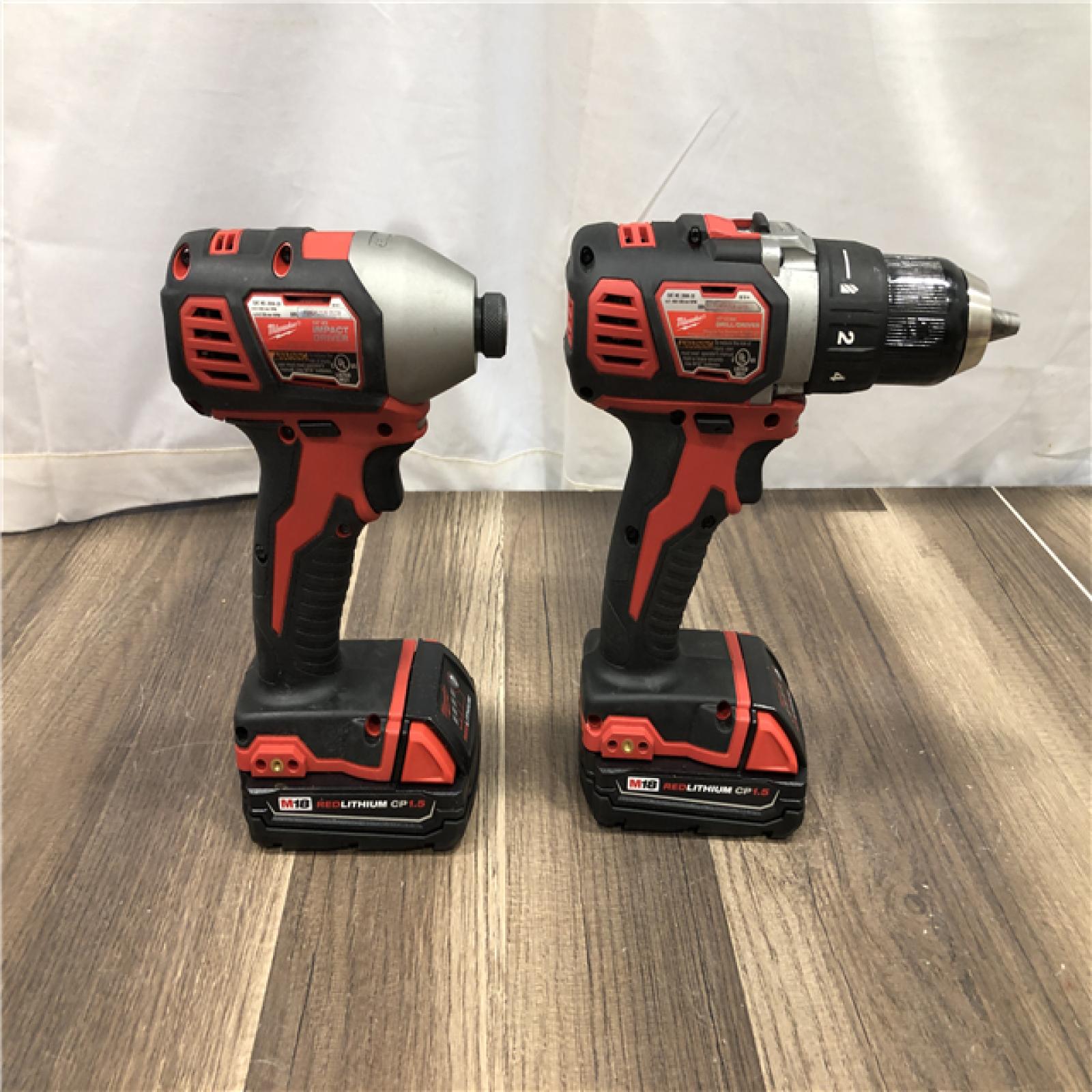 AS-IS Milwaukee 18V Lithium-Ion Cordless Drill Driver/Impact Driver Combo Kit