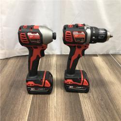 AS-IS Milwaukee 18V Lithium-Ion Cordless Drill Driver/Impact Driver Combo Kit