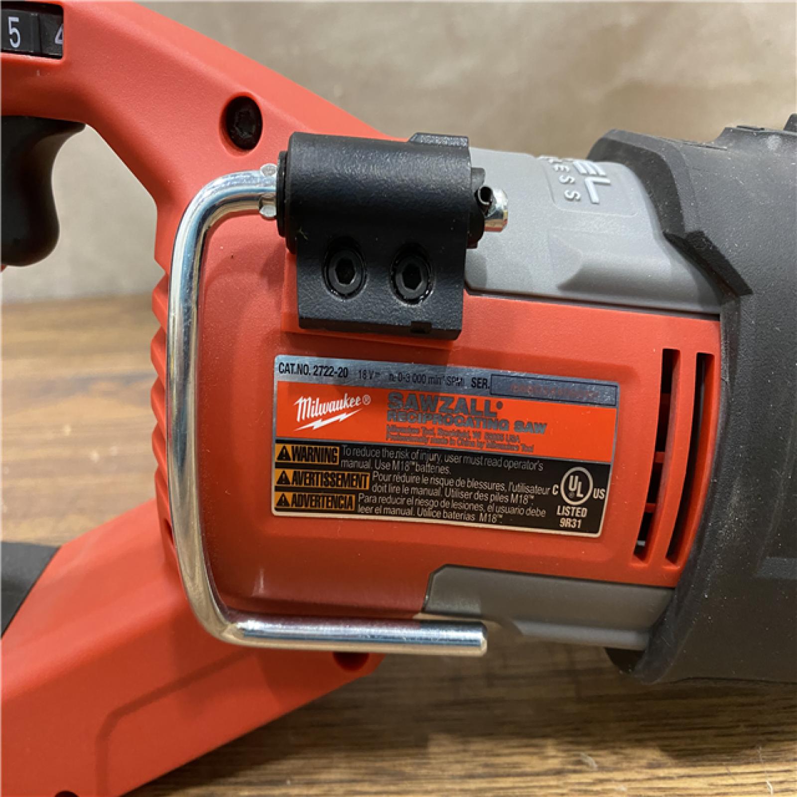 AS-IS Milwaukee M18 Fuel 18V Brushless Super Sawzall Reciprocating Saw 2722-20 (Bare Tool)