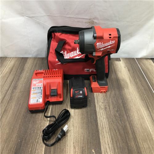 AS-IS Milwaukee FUEL 18V Lithium-Ion Brushless Cordless 1/2 in. Impact Wrench w/Friction Ring Kit