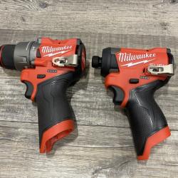 AS-IS Milwaukee FUEL 12-Volt Lithium-Ion Brushless Cordless Hammer Drill and Impact Driver Combo Kit
