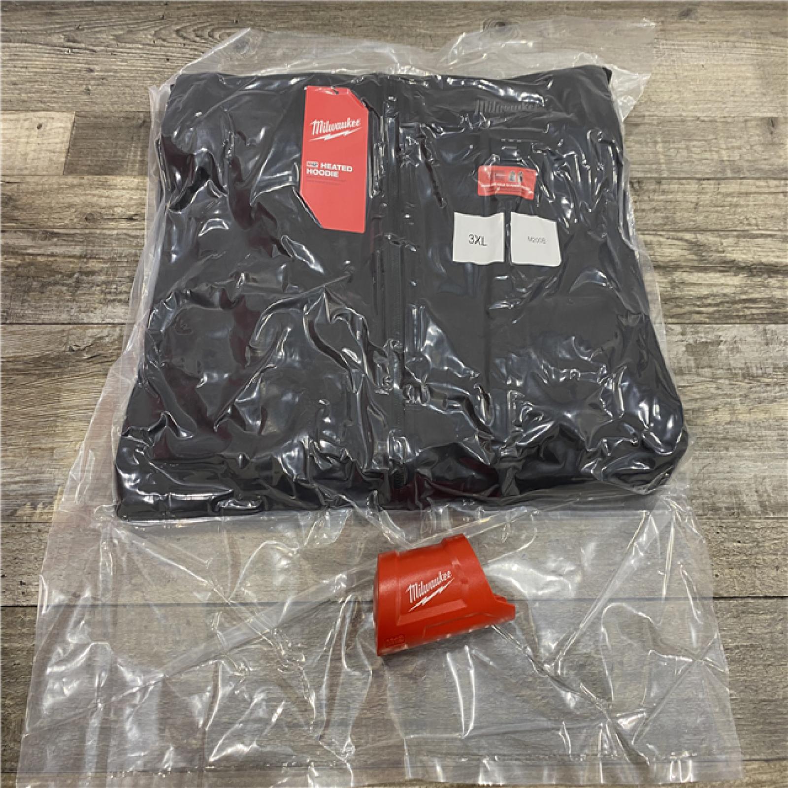 LIKE NEW - Milwaukee Men's 3X-Large 12-Volt Lithium Ion Cordless Black Heated Hooded Jacket (Jacket Only)