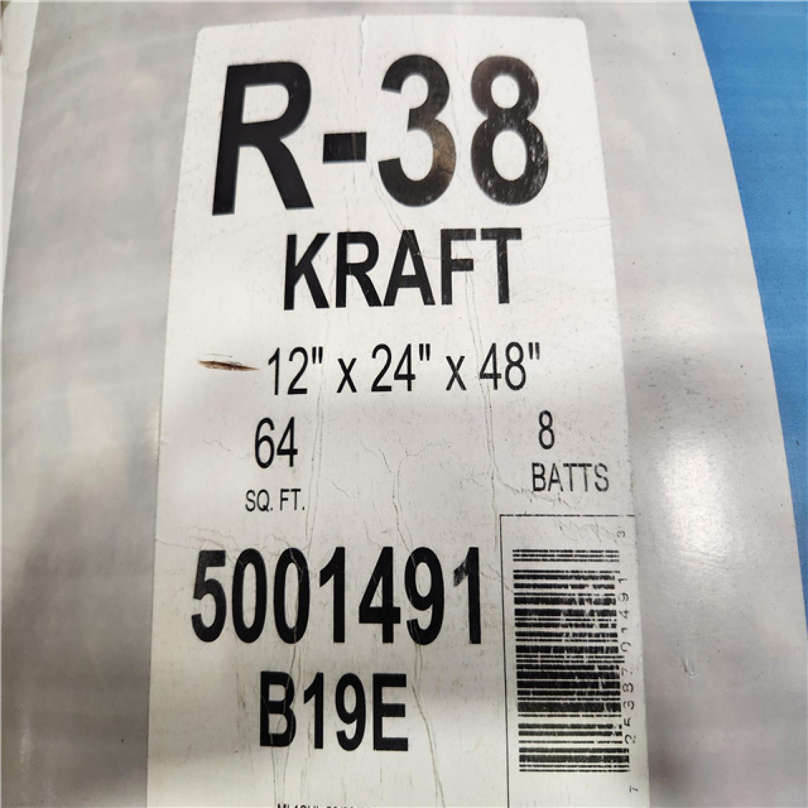 Phoenix Location Knauf Insulation R-38 EcoBatt Kraft Faced Fiberglass Insulation Batt 24 in. x 48 in. x 12 in. (6-Bags)