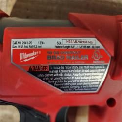 HOUSTON LOCATION - AS-IS Milwaukee FUEL 12-Volt Lithium-Ion Brushless Cordless 18-Gauge 1-1/2 in. Compact Brad Nailer (Tool Only)