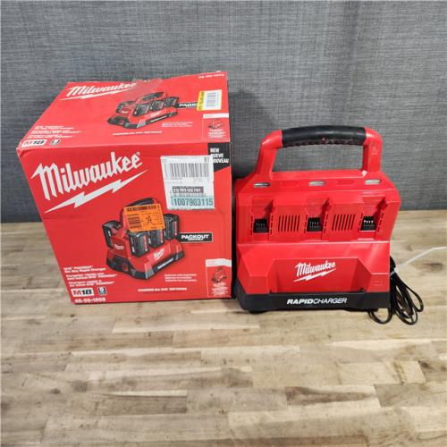 HOUSTON LOCATION - AS-IS Milwaukee M18 Packout Six Bay Rapid Charger (TOOL ONLY)