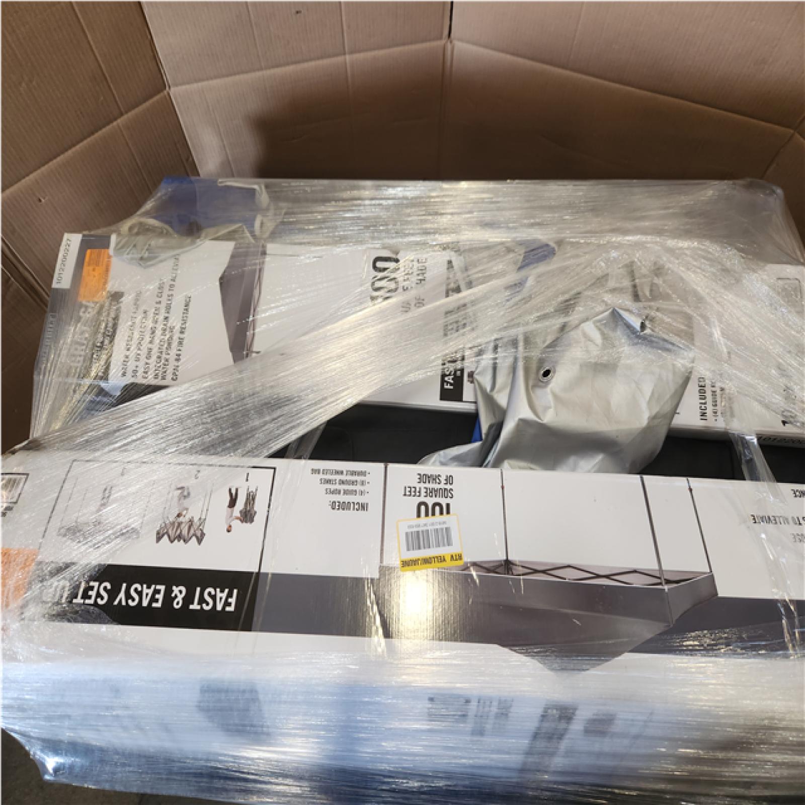 Phoenix AS-IS MIXED  Everbilt Grey Instant Shade Canopy Pop Up Tent Pallet of 17