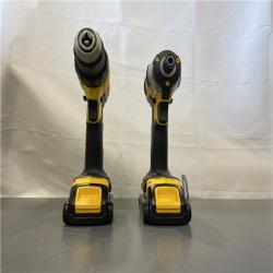 AS-IS - DeWALT 20V MAX Cordless Drill Driver/Impact Driver Combo Kit 1.3 Ah Lithium Ion