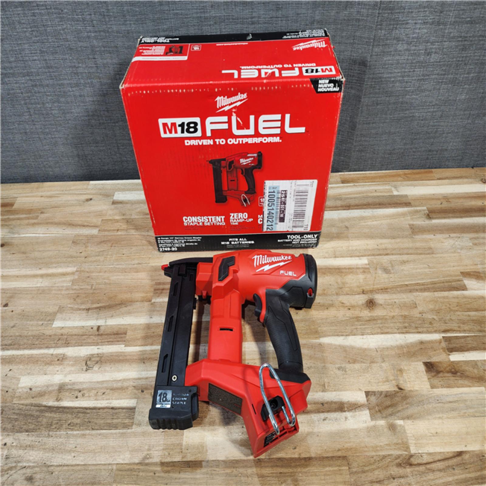 HOUSTON LOCATION - AS-IS Milwaukee FUEL 18-Volt Lithium-Ion Brushless Cordless 18-Gauge 1/4 in. Narrow Crown Stapler (Tool-Only)