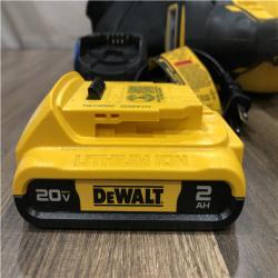 AS-IS DEWALT 20V MAX XR 16-Gauge Electric Cordless Angled Finishing Nailer Kit