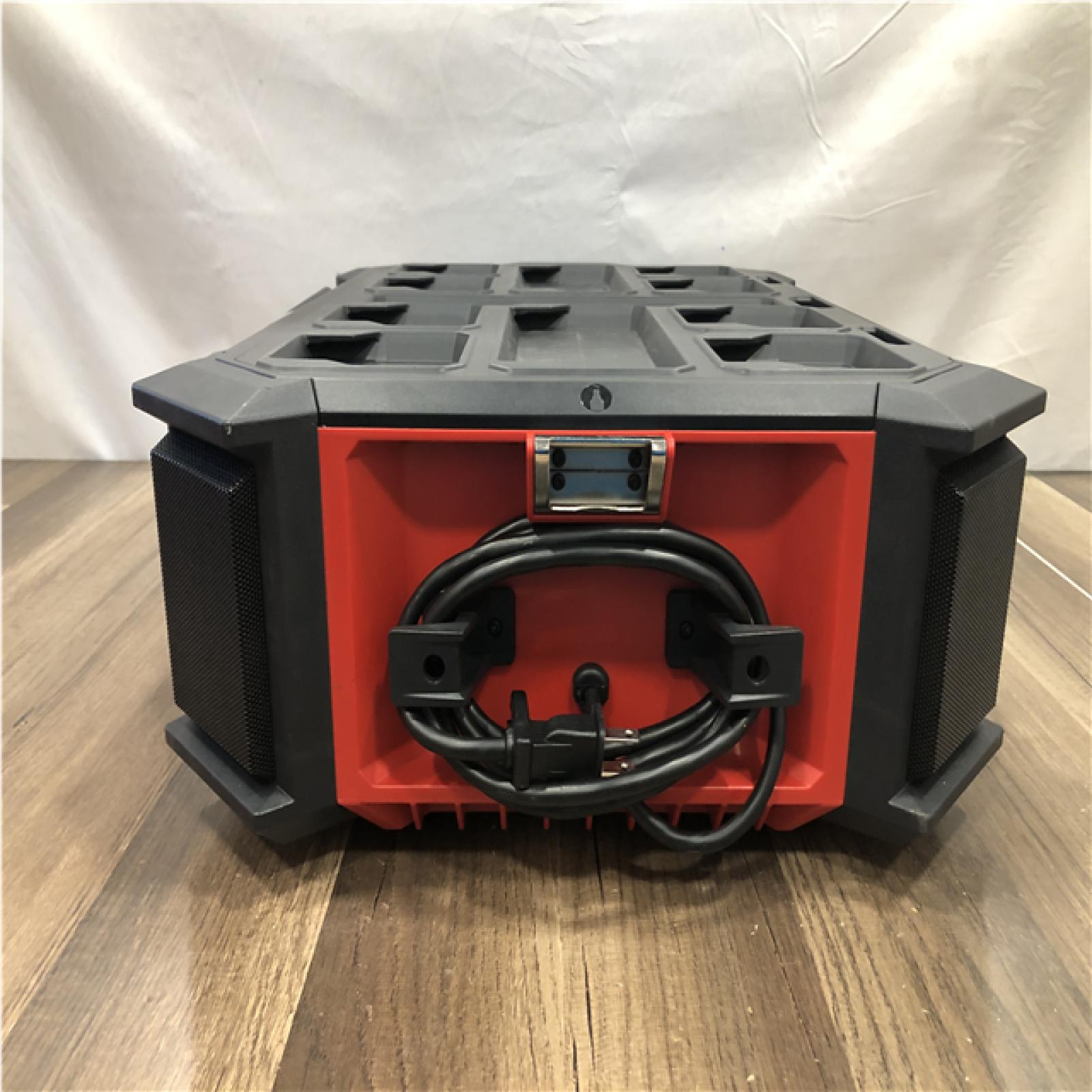 AS-IS Milwaukee Lithium-Ion Cordless PACKOUT Radio/Speaker with Built-In Charger