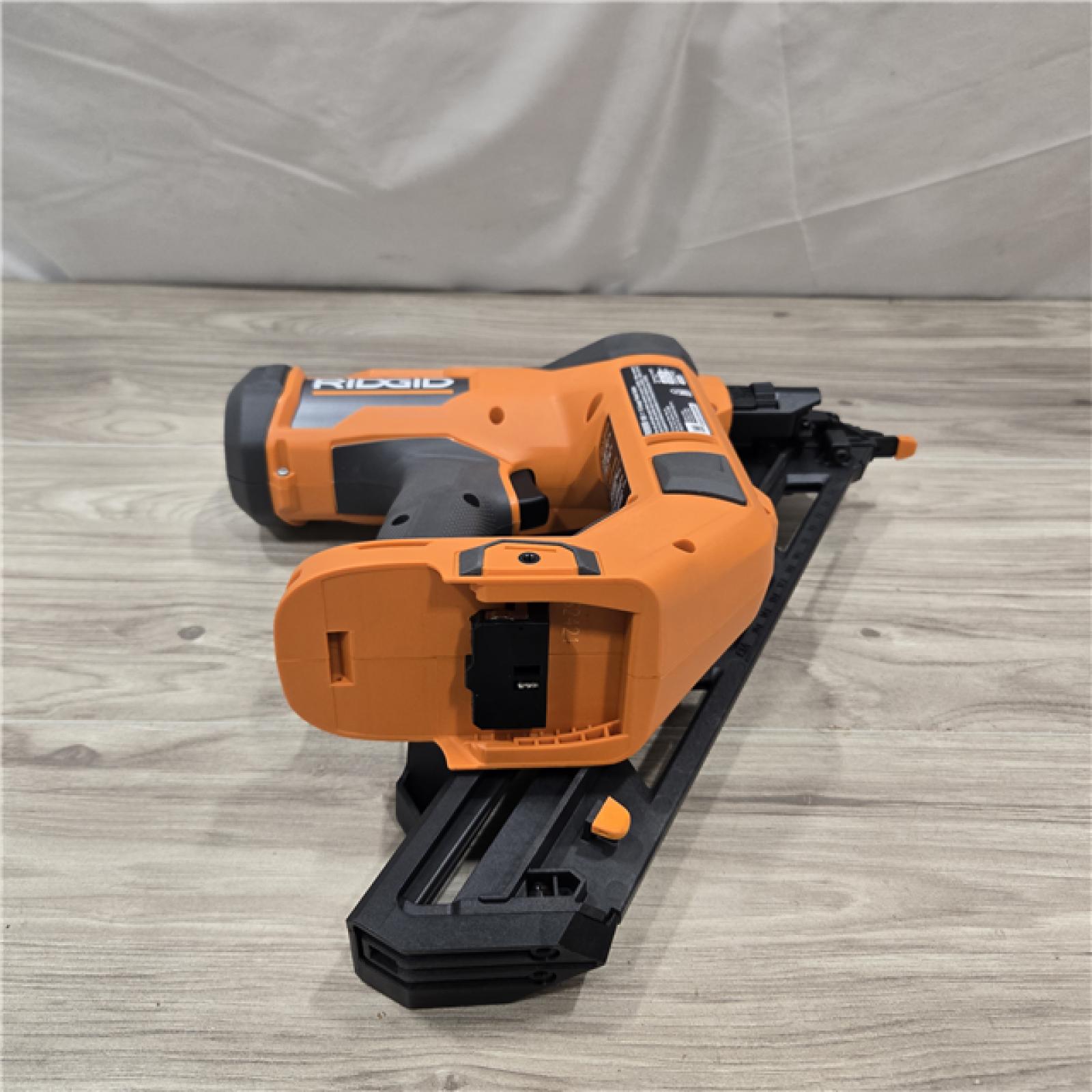 AS-IS RIDGID 18V Cordless 15-Gauge Angled Finish Nailer (Tool Only)