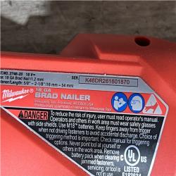 Houston Location AS-IS Milwaukee FUEL 18-Volt Lithium-Ion Brushless Cordless Gen II 18-Gauge Brad Nailer (Tool-Only)